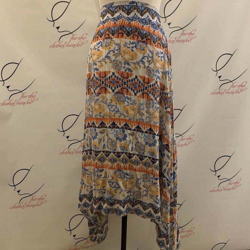Passports.37" Skirt Waist 31".(12-14) BOHO Hippie Elastic Waistband. Lined B26